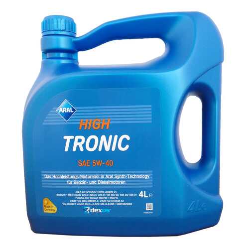 Моторное масло Aral HighTronic 5W-40 4л в Татнефть