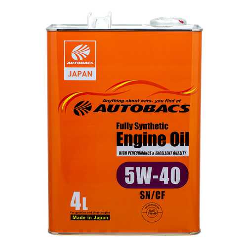 Моторное масло AUTOBACS ENGINE OIL FS 5W40 SN/CF (4л) в Татнефть
