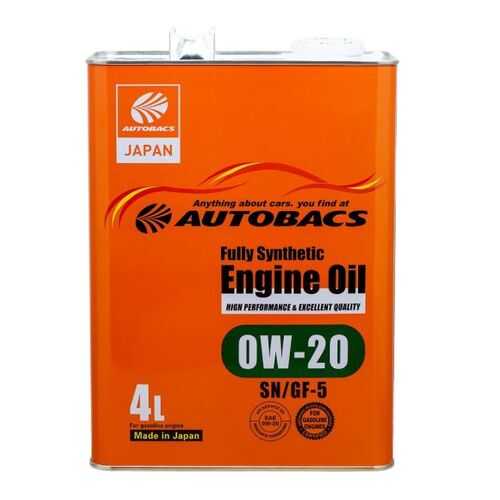 Моторное масло AUTOBACS FS 0W20 SN/GF-5 (комплект) в Татнефть