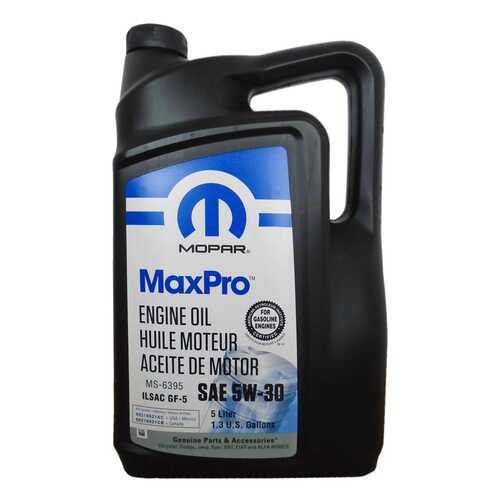 Моторное масло Chrysler Mopar MaxPro SAE 5W-30 5л в Татнефть
