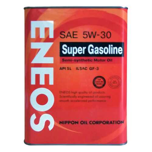 Моторное масло Eneos Super Gasoline Semi-Synthetic SAE 5W-30 4л в Татнефть