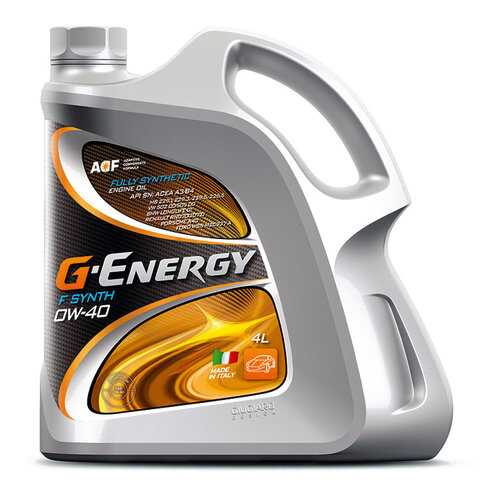 Моторное масло G-Energy F Synth 0W-40 4л в Татнефть