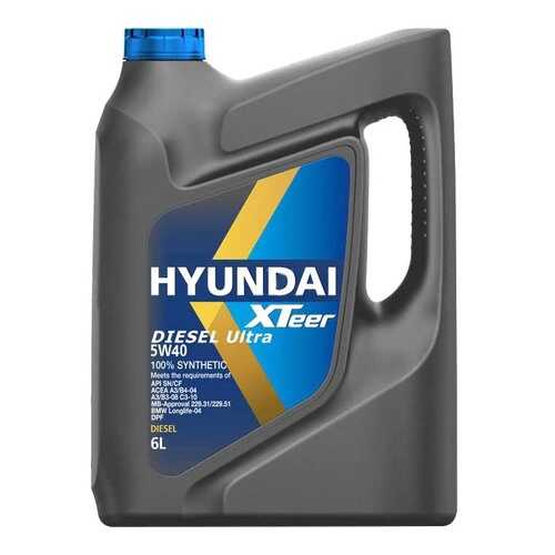 Моторное масло Hyundai-KIA Diesel Ultra 5W-40 6л в Татнефть
