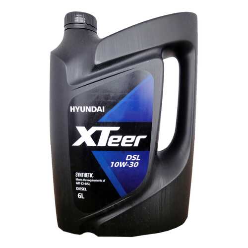 Моторное масло Hyundai XTeer Diesel 10W-30 6л в Татнефть