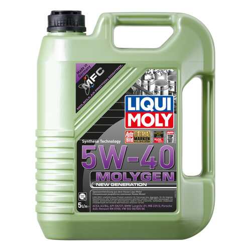 Моторное масло Liqui moly Molygen New Generation 5W-40 5л в Татнефть