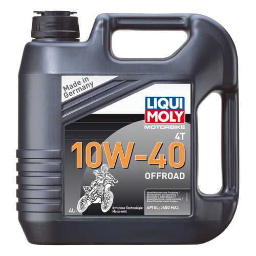 Моторное масло Liqui moly Motorbike 4T Offroad 10w-40 4л в Татнефть