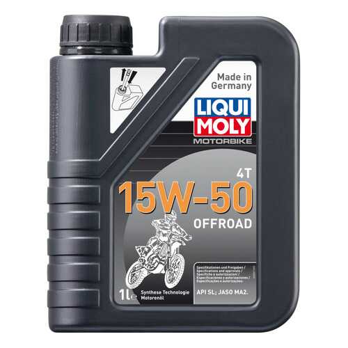 Моторное масло Liqui moly Motorbike 4T Offroad 15w-50 1л в Татнефть