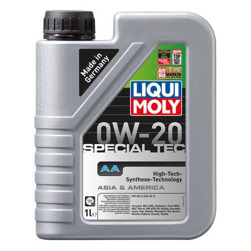 Моторное масло Liqui moly Special Tec AA 0W-20 1л в Татнефть