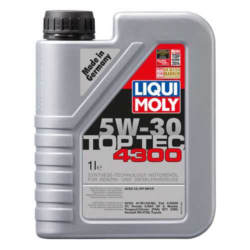 Моторное масло Liqui moly Top Tec 4300 5W-30 1л в Татнефть