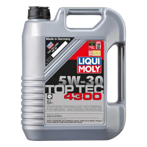 Моторное масло Liqui moly Top Tec 4300 5W-30 5л в Татнефть