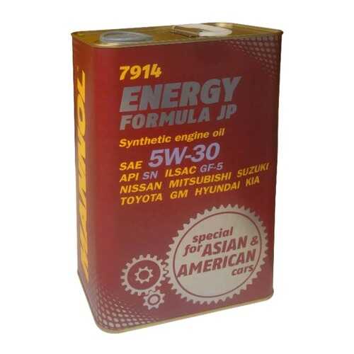 Моторное масло Mannol Energy Formula JP 5W-30 4л в Татнефть