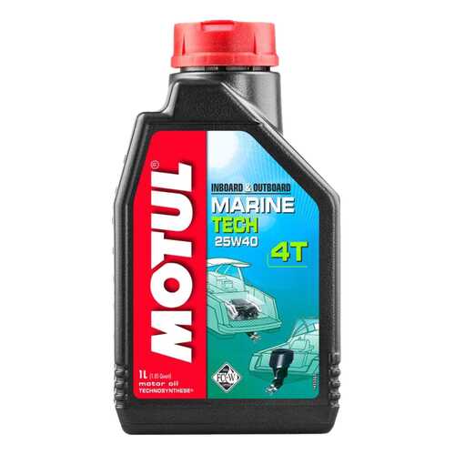 Моторное масло Motul Marine Tech 4T 25W-40 1л в Татнефть
