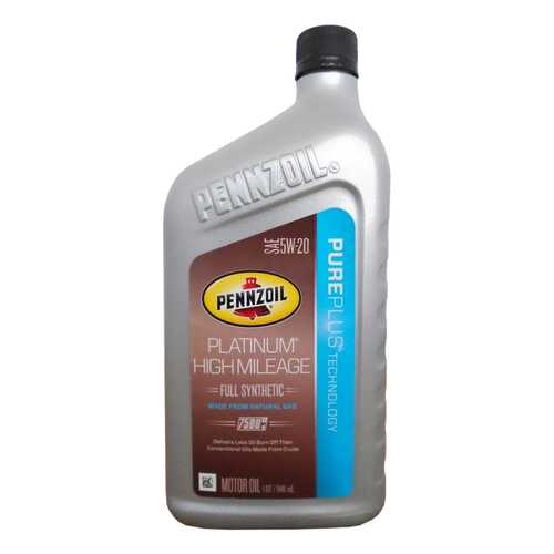 Моторное масло Pennzoil Platinum high mileage 5w-20 0,946л в Татнефть