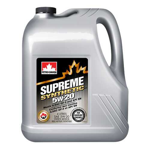 Моторное масло Petro-canada Supreme Synthetic 5W-20 4л в Татнефть