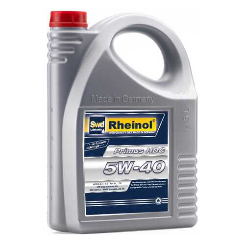 Моторное Масло Primus Hdc 5w40 Син. (1л) SWD Rheinol арт. 31167,170 в Татнефть
