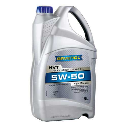 Моторное масло Ravenol HVT High Viscosity Turbo Oil SAE 5W-50 5л в Татнефть