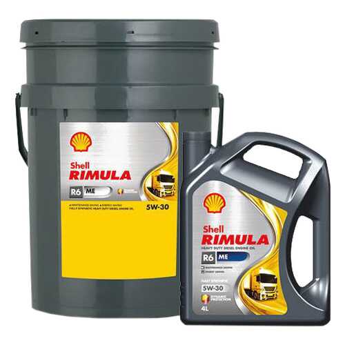 Моторное масло Shell Rimula R6 ME 5w-30 4л в Татнефть
