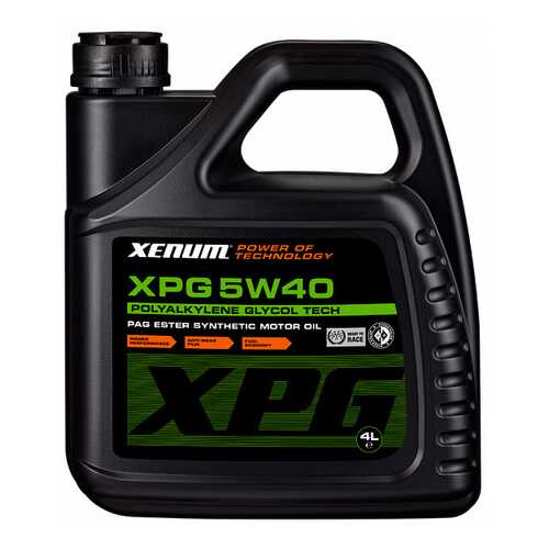 Моторное масло Xenum XPG 5W-40 4л в Татнефть