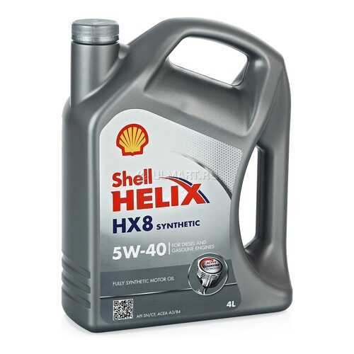 Shell Масло Моторное Синтетическое Helix Hx8 Syn 5w40 4 Л в Татнефть
