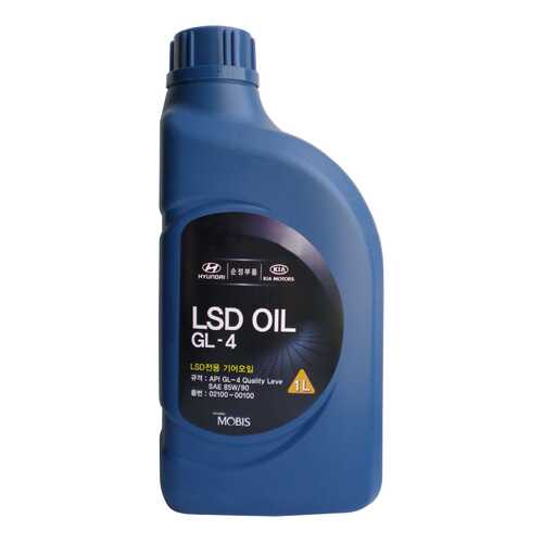 Трансмиссионное масло Hyundai-KIA LSD OIL 85W90 1л 0210000100 в Татнефть