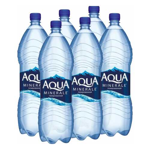 Вода Aqua Minerale газированная питьевая 2 л 6 штук в упаковке в Татнефть