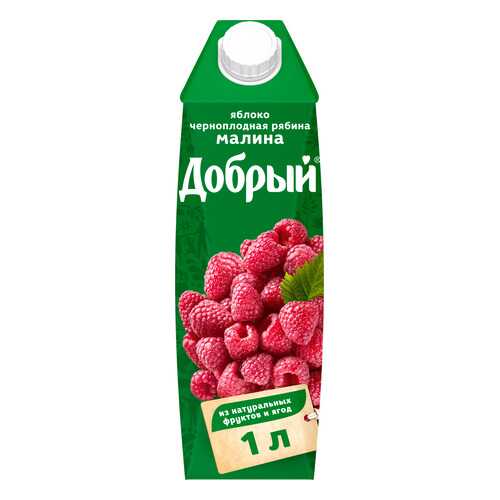 Нектар Добрый яблоко-малина-черноплодная рябина 1 л в Татнефть
