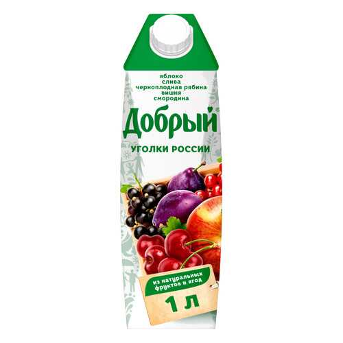 Нектар слива-смородина-яблоко-вишня Добрый уголки России 1 л в Татнефть